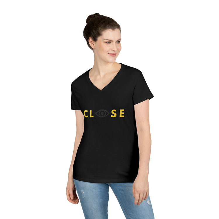 Ladies V-Neck T-Shirt - CLOSE