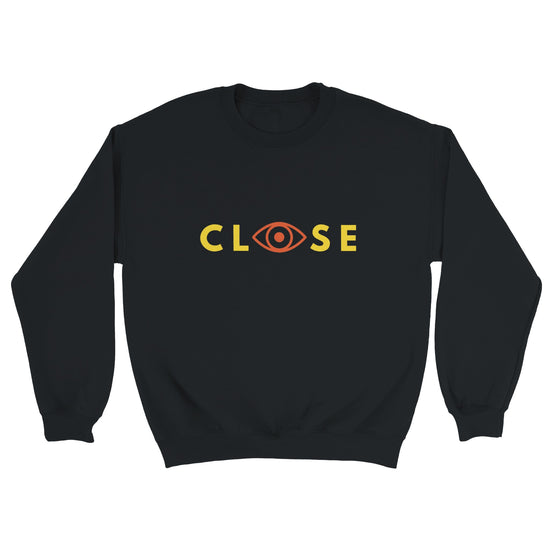 Black CLOSE Yellow Orange Sweatshirt