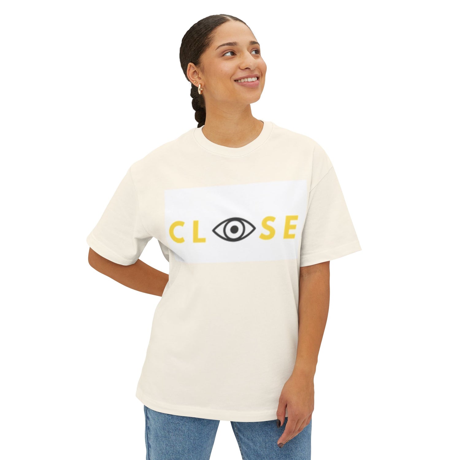 Unisex Oversized Boxy Tee - CLOSE