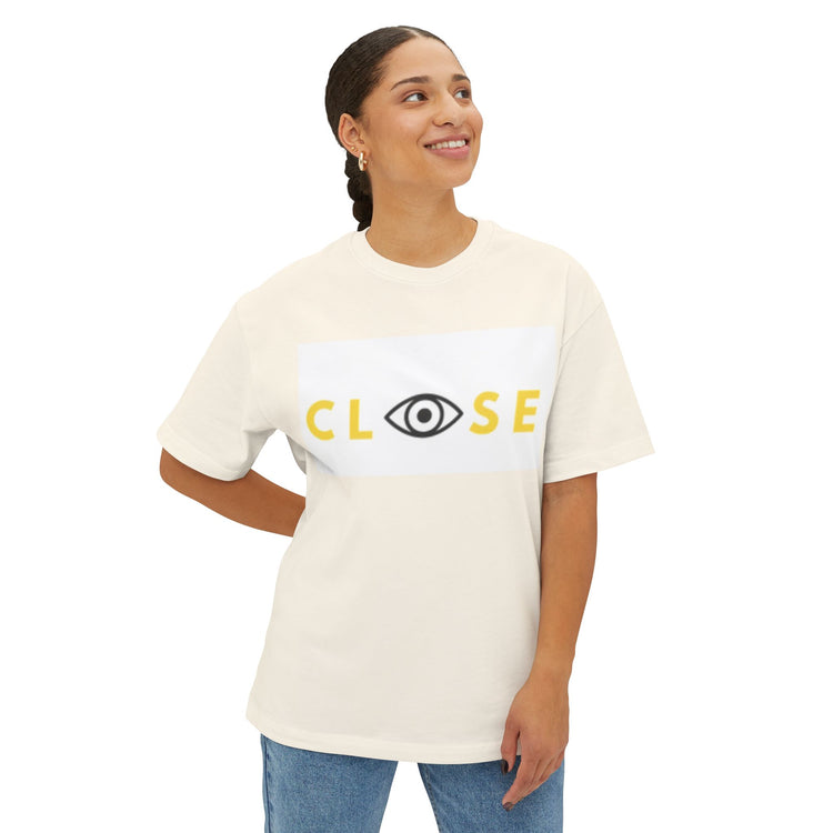Unisex Oversized Boxy Tee - CLOSE